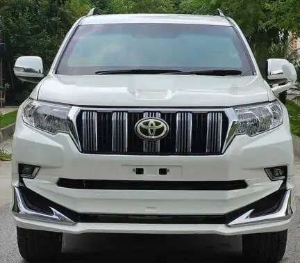 White Toyota Prado available for rental