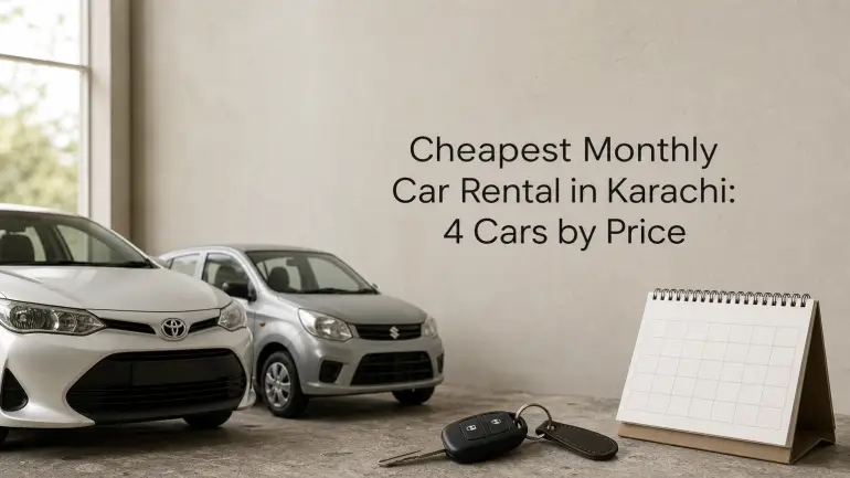 Cheapest Monthly Car Rental in Karachi: 4 Cars by Price